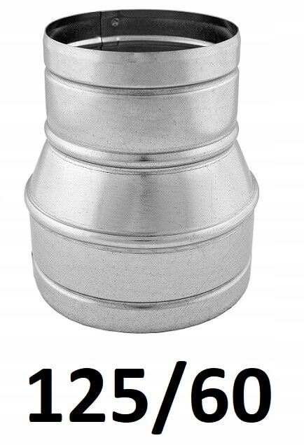 Redukcia pre spiro rúry 125/60 [mm] GALVANIZOVANÝ