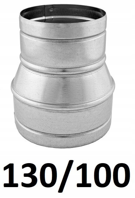 Redukcia pre spiro rúry 130/100 [mm] GALVANIZOVANÝ