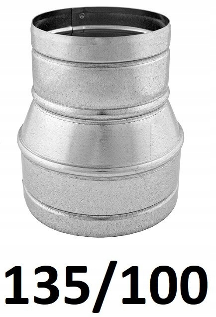 Redukcia pre spiro rúry 135/100 [mm] GALVANIZOVANÝ