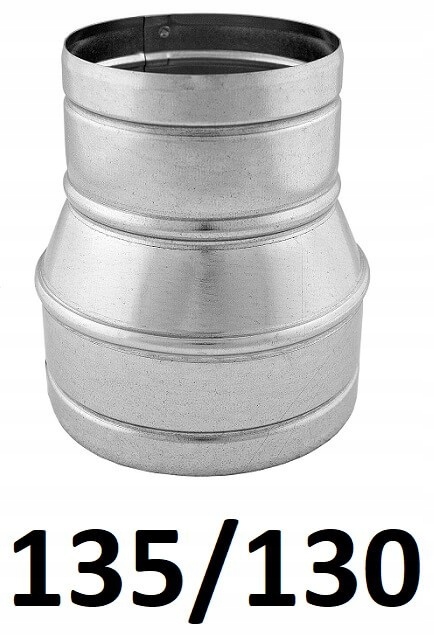 Redukcia pre spiro rúry 135/130 [mm] GALVANIZOVANÁ