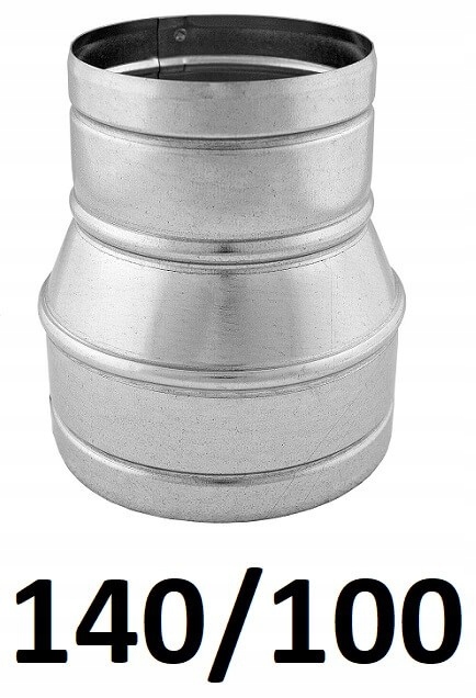 Redukcia pre spiro rúry 140/100 [mm] GALVANIZOVANÝ