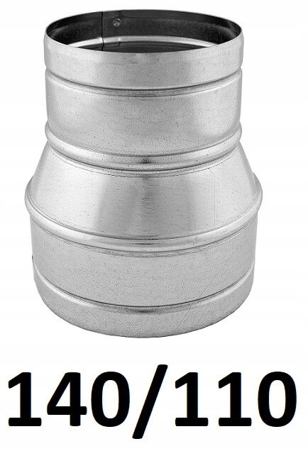 Redukcia pre spiro rúry 140/110 [mm] GALVANIZOVANÝ