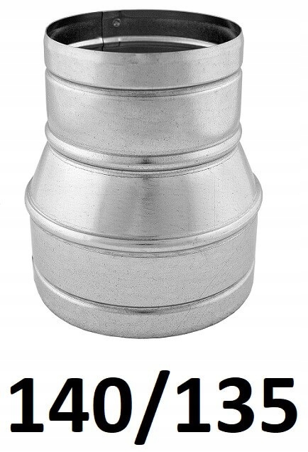 Redukcia pre spiro rúry 140/135 [mm] GALVANIZOVANÁ