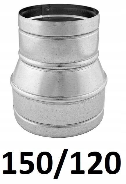 Redukcia pre spiro rúry 150/120 [mm] GALVANIZOVANÁ