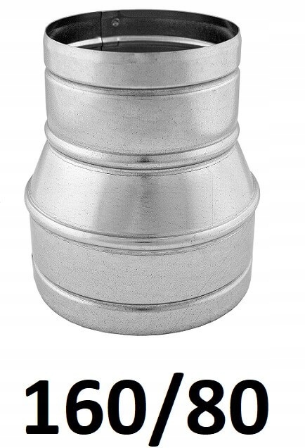 Redukcia pre spiro rúry 160/80 [mm] GALVANIZOVANÁ