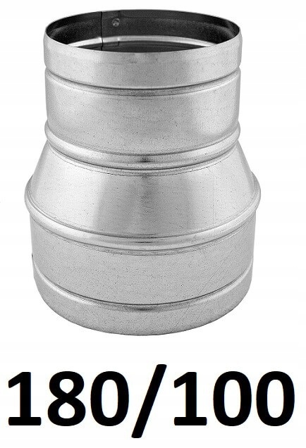 Redukcia pre spiro rúry 180/100 [mm] GALVANIZOVANÝ