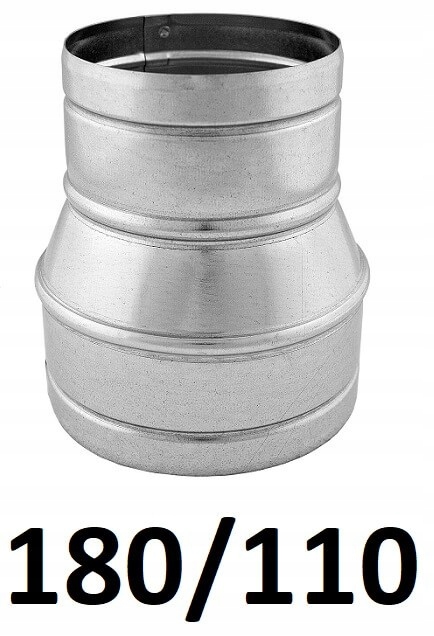 Redukcia pre spiro rúry 180/110 [mm] GALVANIZOVANÁ
