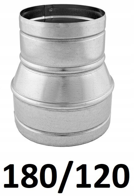Redukcia pre spiro rúry 180/120 [mm] GALVANIZOVANÁ