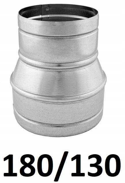 Redukcia pre spiro rúry 180/130 [mm] GALVANIZOVANÝ