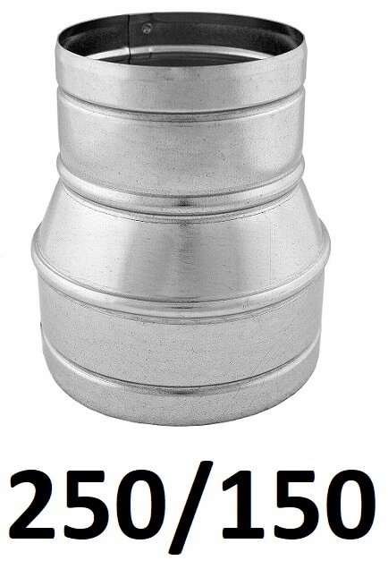Redukcia pre spiro rúry 250/150 [mm] GALVANIZOVANÁ