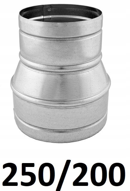 Redukcia pre spiro rúry 250/200 [mm] GALVANIZOVANÝ
