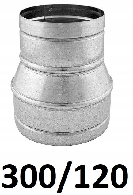 Redukcia pre spiro rúry 300/120 [mm] GALVANIZOVANÝ