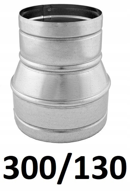 Redukcia pre spiro rúry 300/130 [mm] GALVANIZOVANÝ
