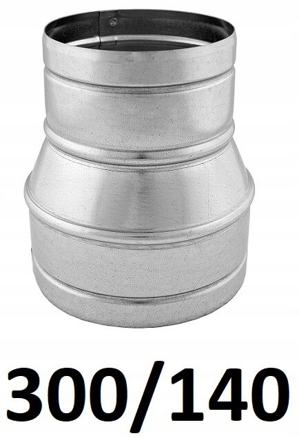 Redukcia pre spiro rúry 300/140 [mm] GALVANIZOVANÝ