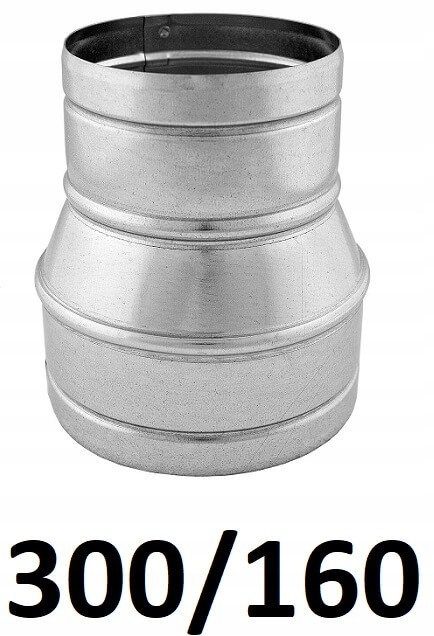 Redukcia pre spiro rúry 300/160 [mm] GALVANIZOVANÝ