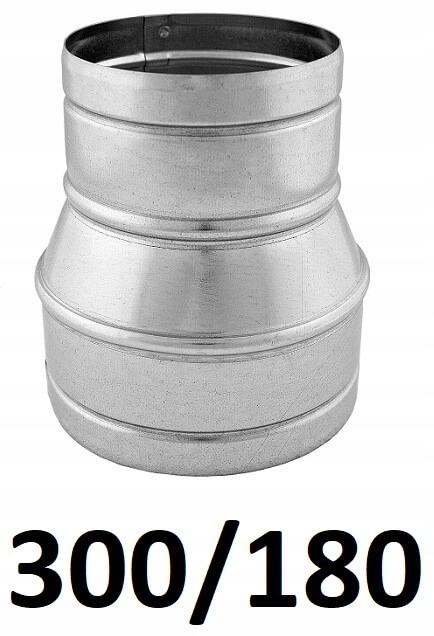 Redukcia pre spiro rúry 300/180 [mm] GALVANIZOVANÁ