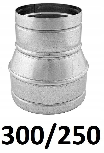 Redukcia pre spiro rúry 300/250 [mm] GALVANIZOVANÝ