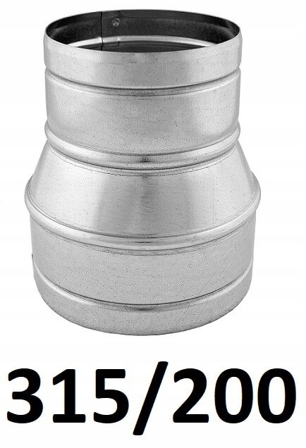 Redukcia pre spiro rúry 315/200 [mm] GALVANIZOVANÝ