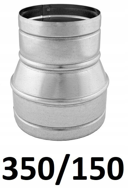 Redukcia pre spiro rúry 350/150 [mm] GALVANIZOVANÁ