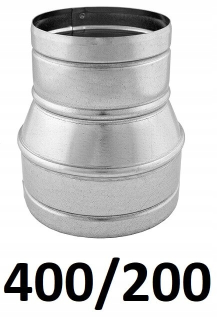 Redukcia pre spiro rúry 400/200 [mm] GALVANIZOVANÁ