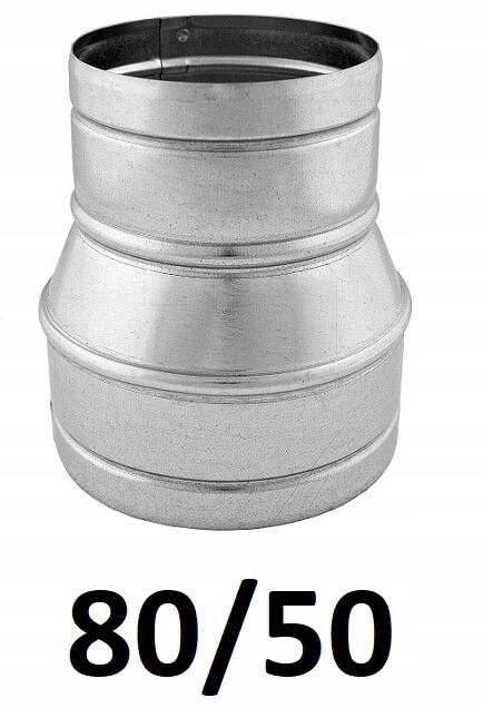 Redukcia pre spiro rúry 80/50 [mm] GALVANIZOVANÁ