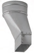 Asymetrická redukcia fi 150 200x90 mm GALVANIZOVANÁ