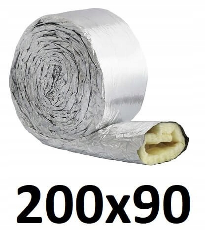 Izolačné puzdro pre kanály 200 x 90 [mm] / 10 [m]