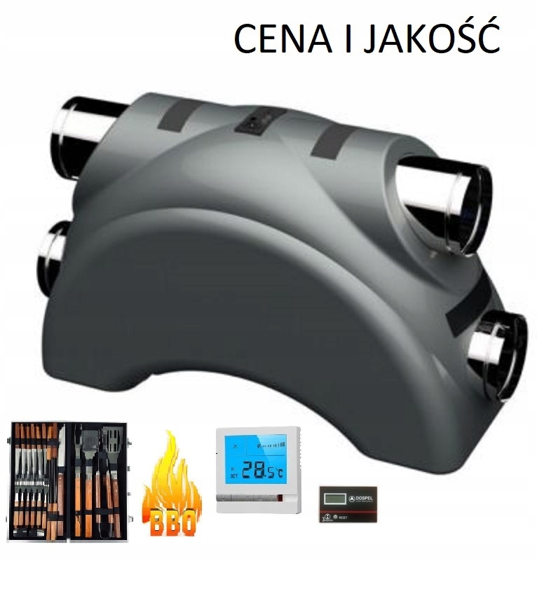 Rekuperátor – Rekuperátor, centrálna Luna 350 Dospel + ovládač + fil