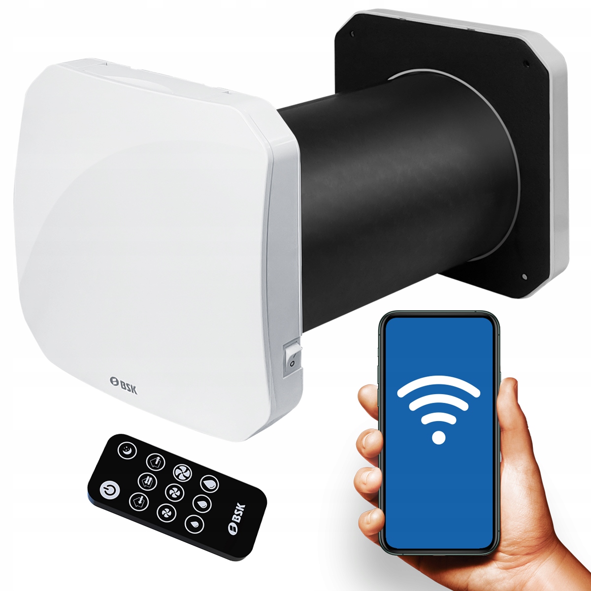 Rekuperátor - Nástenný rekuperátor ZEPHYR 160 diaľkové ovládanie 60m3/h WiFi