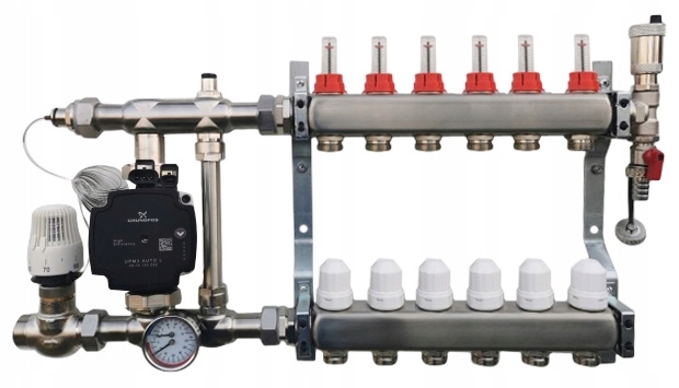9 rozdeľovač s nerezovou oceľou PUMP GROUP Grundfos