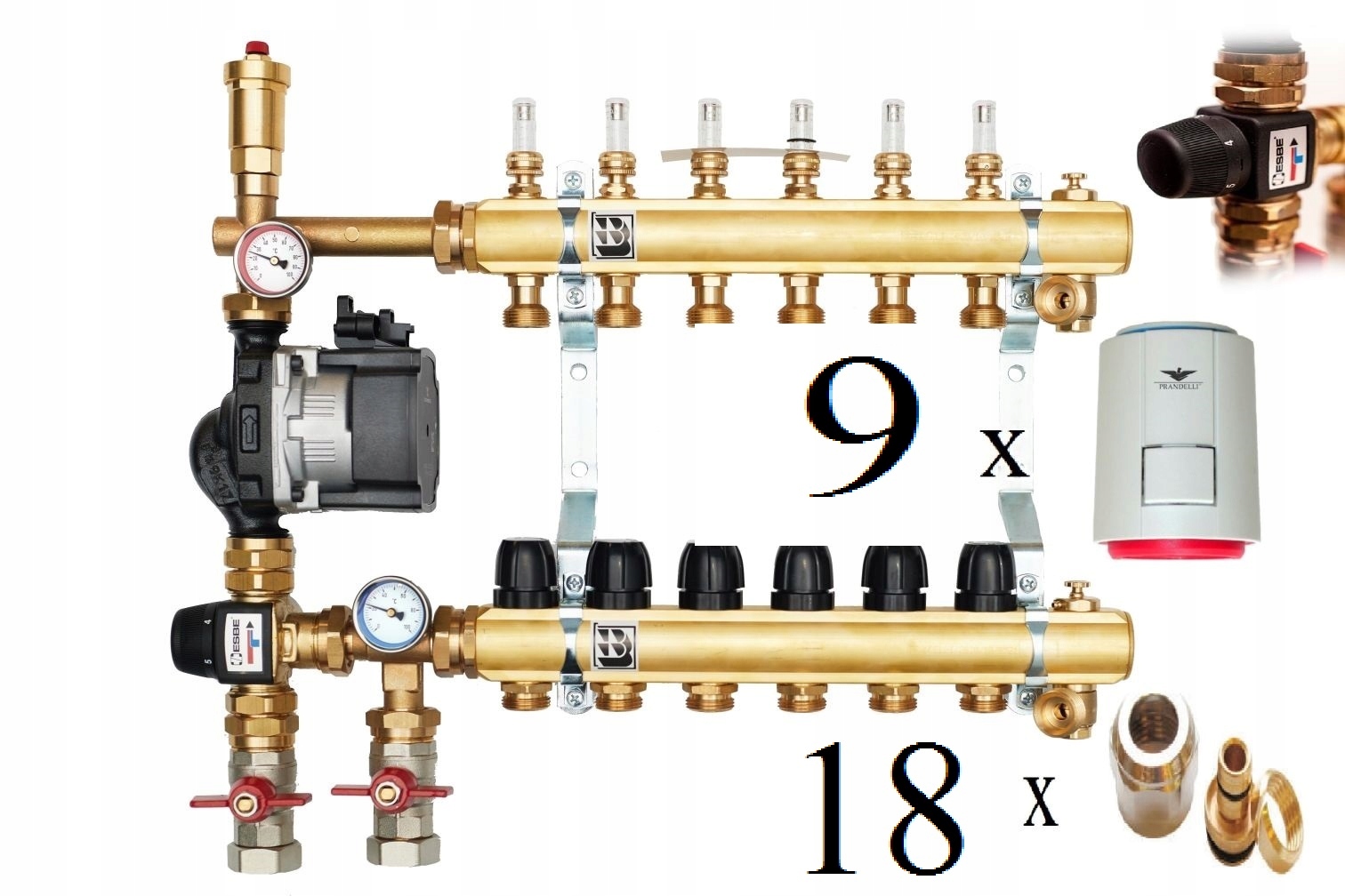 Rozdeľovač veľkosti Colmix R 10 + akčné členy + adaptéry