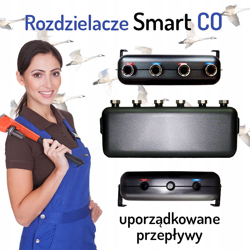 Rozdeľovač kotla SMART CO 2 obvody 125 mm