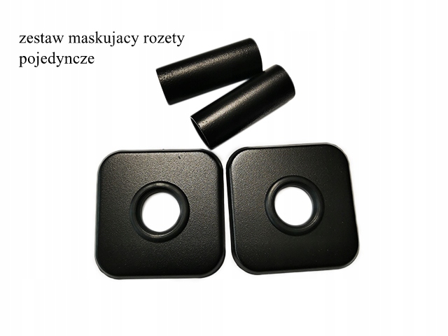 Rozeta + rukávy čierna maskovacia sada