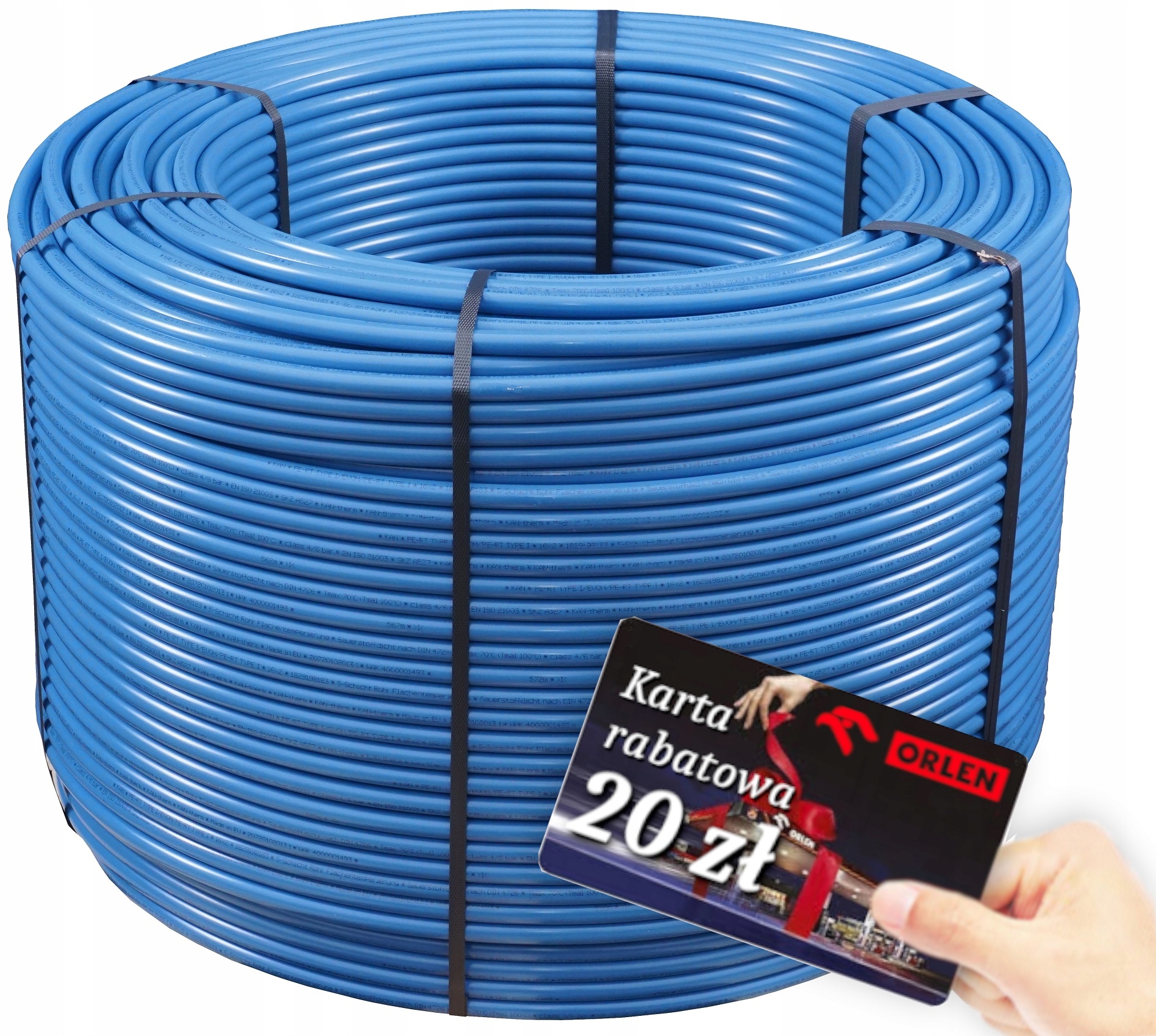 Potrubie KAN -therm PE-RT Modrá podlaha 16X2 mm 600 m PEX
