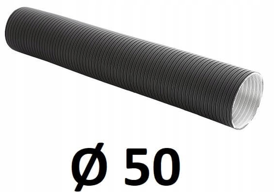 Spiro hliníková rúrka 50 [mm] / ČIERNA