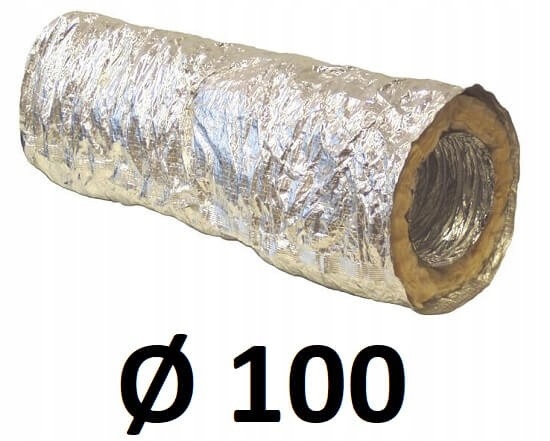 Izolovaná spiro rúra 100 [mm] / 5 [m]