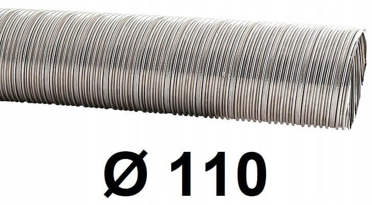 Krbová vložka - Špirálová rúra z nehrdzavejúcej ocele 110 mm / 12 [m]