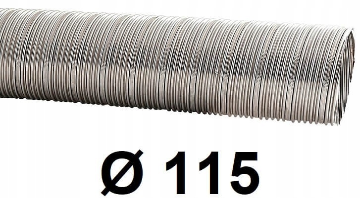 Krbová vložka - Špirálová rúra z nehrdzavejúcej ocele 115 mm / 2,5 [m]