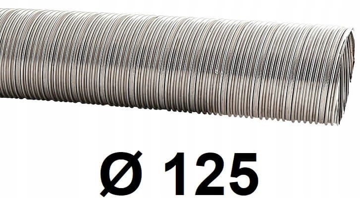 Krbová vložka - Špirálová rúra z nehrdzavejúcej ocele 125 mm / 12 [m]
