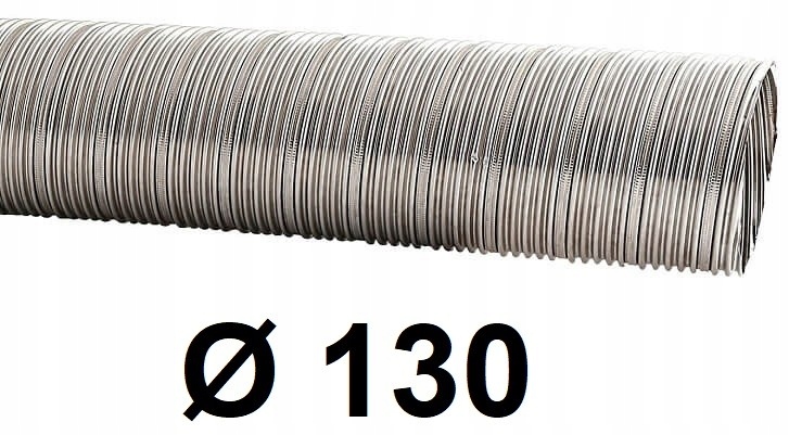 Krbová vložka - Špirálová rúra z nehrdzavejúcej ocele 130 mm / 8 [m]