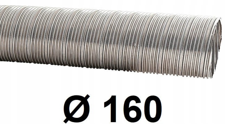 Krbová vložka - Špirálová rúra z nehrdzavejúcej ocele 160 mm / 10 [m]