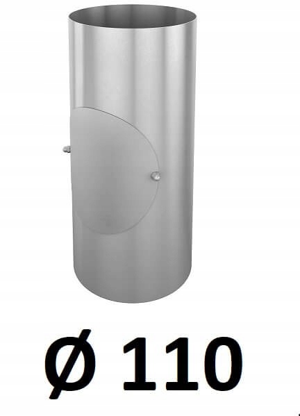 Potrubie s inšpekciou 110 [mm] / 0,33 mm GALVANIZOVANÉ