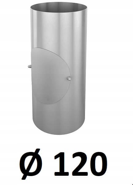 Potrubie s inšpekciou 120 [mm] / 0,33 mm GALVANIZOVANÉ
