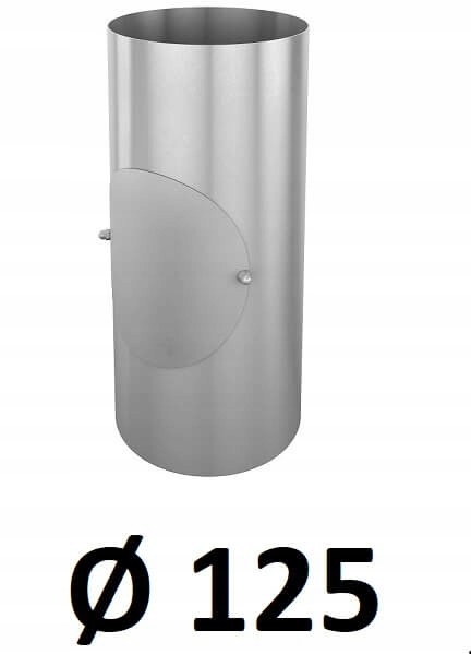 Potrubie s inšpekciou 125 [mm] / 0,33 mm GALVANIZOVANÉ