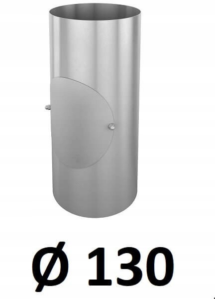 Potrubie s inšpekciou 130 [mm] / 0,33 mm GALVANIZOVANÉ