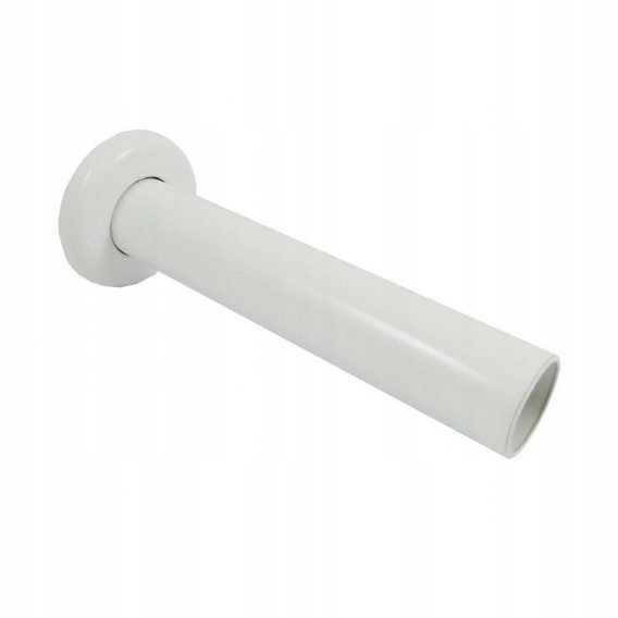 Rúrka Ø 22 mm s guľatou rozetou Ø 22x45 mm biela