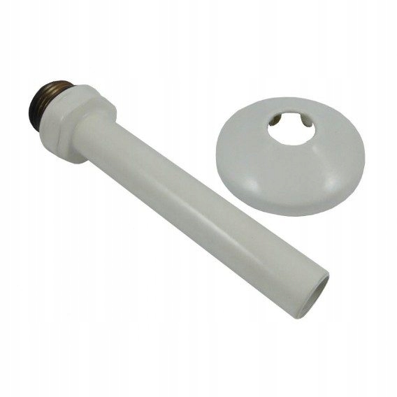 Pripojovacie potrubie s rozetou 15 × 1 G1 / 2 "biele