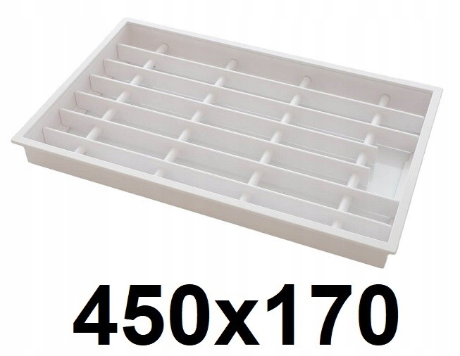 Vetracia mriežka – Krbový rošt 450 × 170 [mm] BIELY