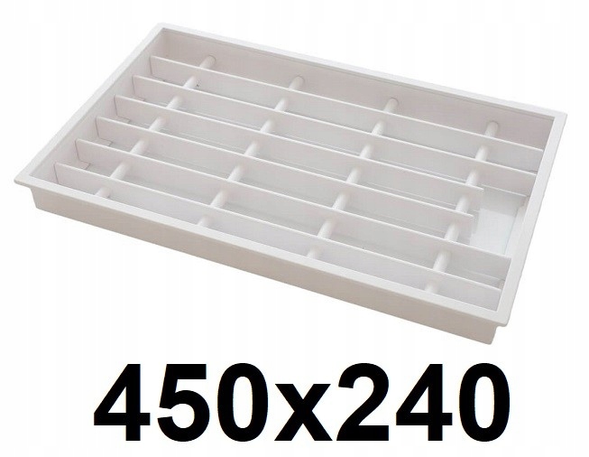 Vetracia mriežka – Krbový rošt 450 × 240 [mm] BIELY
