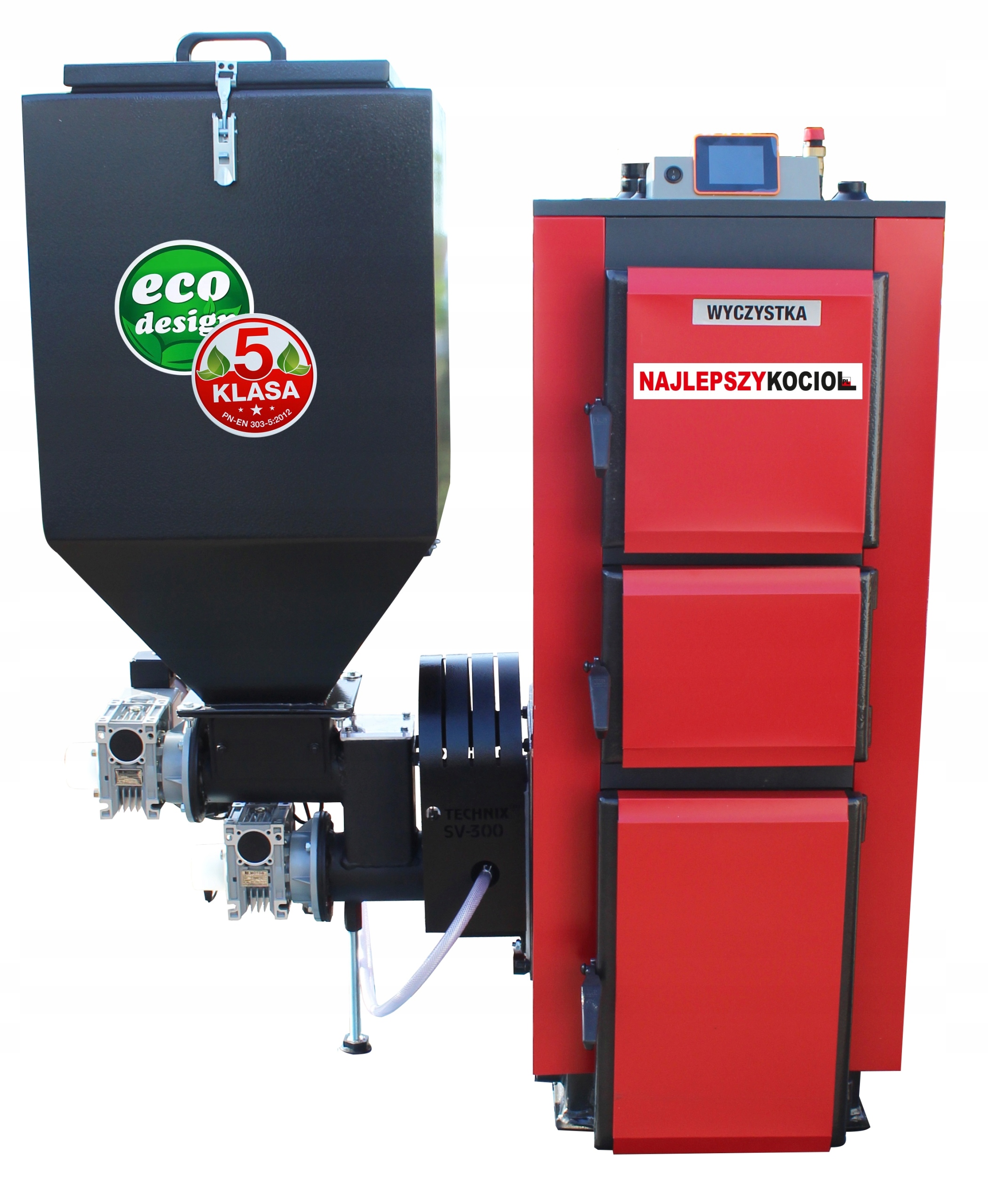 Najlepší oceľový kombinovaný kotol na pelety, 24 kW